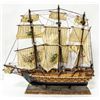 Image 2 : LARGE WOODEN GALLEON MODEL WITH CLOTH SAILS