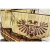 Image 4 : LARGE WOODEN GALLEON MODEL WITH CLOTH SAILS