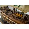 Image 5 : LARGE WOODEN GALLEON MODEL WITH CLOTH SAILS