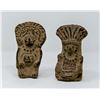 Image 1 : PAIR OF MAYAN STYLE CLAY FIGURES VESSELS