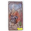 Image 1 : ANTIQUE RELIGIOUS SHRINE PAINTED ON WOOD