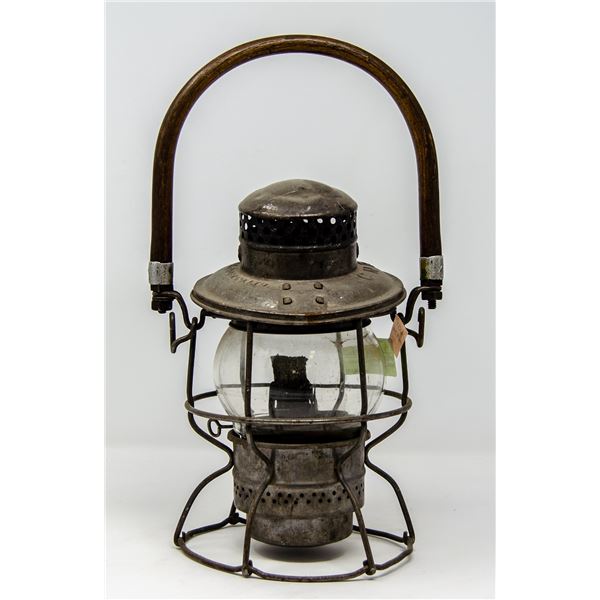 ANTIQUE CNR RAILWAY CABOOSE SIGNAL LANTERN