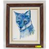 Image 1 : STEPHEN ARCHBOLD ORIGINAL SLY FOX FRAMED ACRYLIC