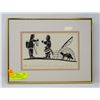 Image 1 : 1967 HENRY NAPARTUK INUIT DRAWING SIGNED ORIGINAL