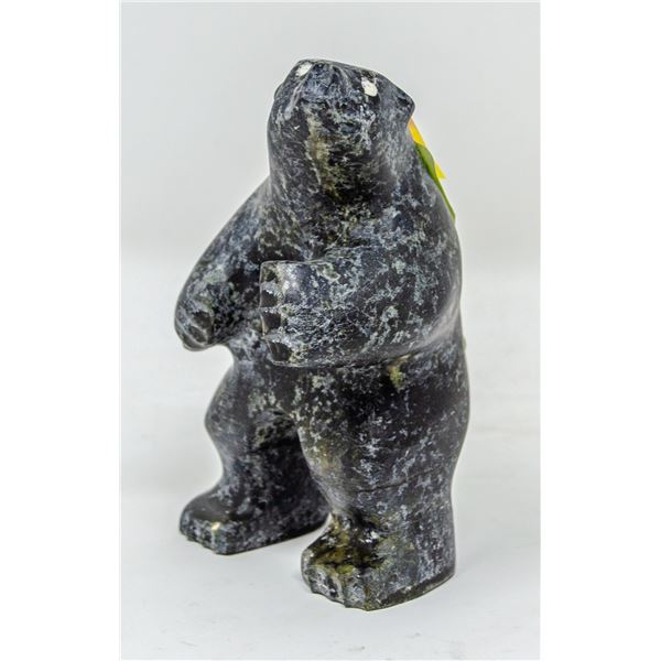 SOAPSTONE BEAR INUIT 4.5 INCH TALL