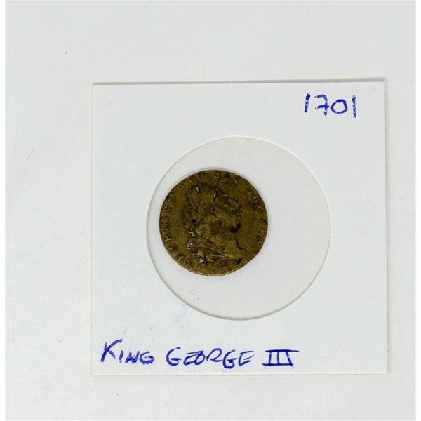 1701 KING GEORGE 3 TOKEN ENGLISH