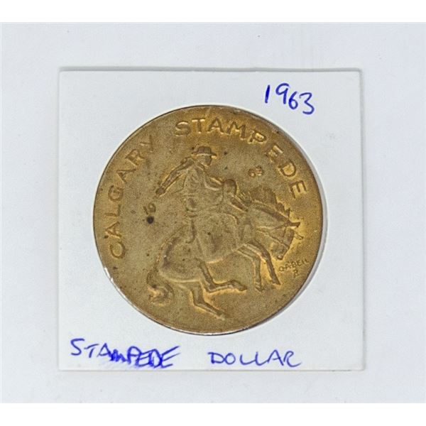 1963 CALGARY STAMPEDE DOLLAR COIN