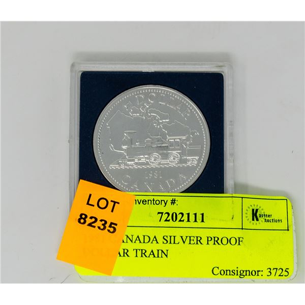 1981 CANADA SILVER PROOF DOLLAR TRAIN