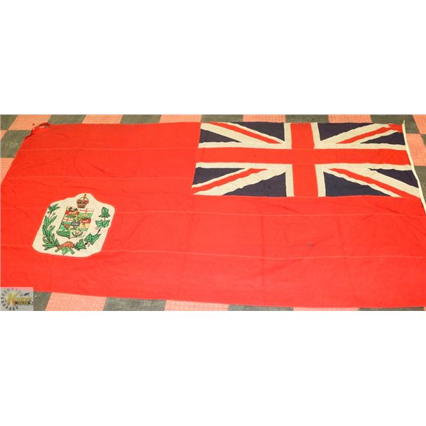 1870 CANADIAN FLAG LARGE 10x15 FEET AUTHENTIC