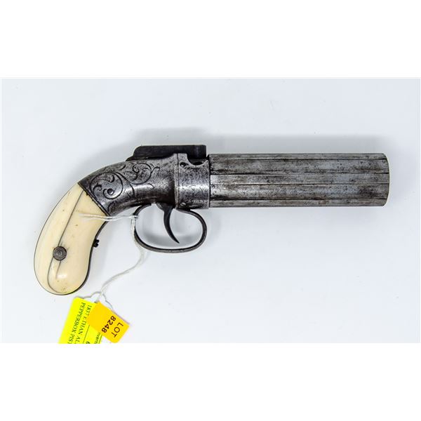 1837 ETHAN ALLEN IVORY HANDLED PEPPERBOX PISTOL