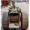 Image 2 : ANTIQUE LARGE L STEAM TRACTOR HAND MADE APP 3 F  L