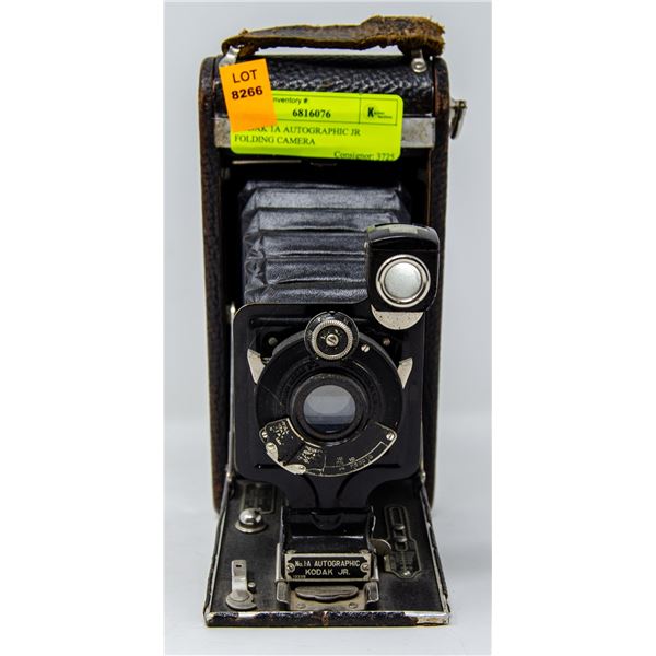 KODAK 1A AUTOGRAPHIC JR FOLDING CAMERA