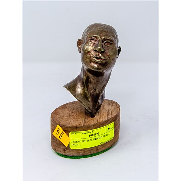 J SHOTLIFF 1977 BRONZE BUST 6"
