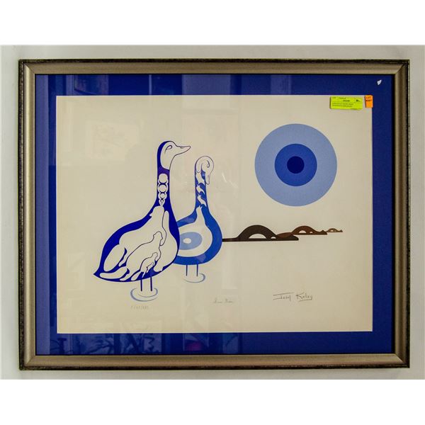 JOSH KOLAY SNOW GEESE INDIGENOUS SERIGRAPH CIRCA