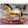 Image 2 : ANTIQUE CHILDS ROCKING HORSE CIRCA 1930S