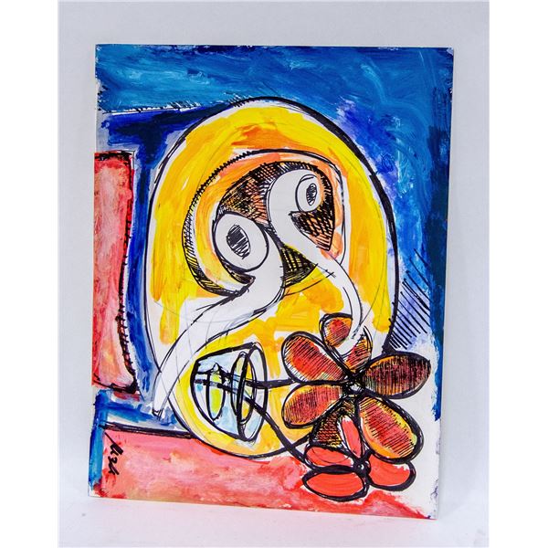 ORIGINAL MID CENTURY RUEBEN ZELLERMAYER  PAINTING