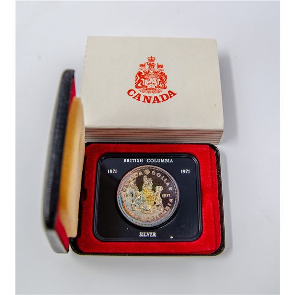 925 SILVER 1971 BC DOLLAR PROOF COIN