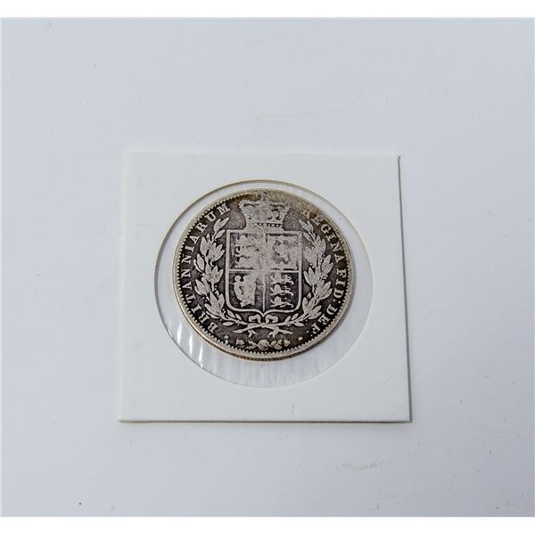 1849 SILVER HALF CROWN