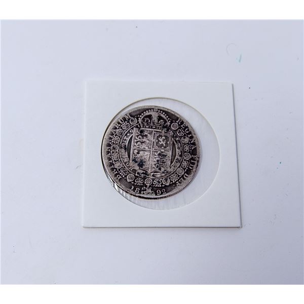 1892 SILVER HALF CROWN