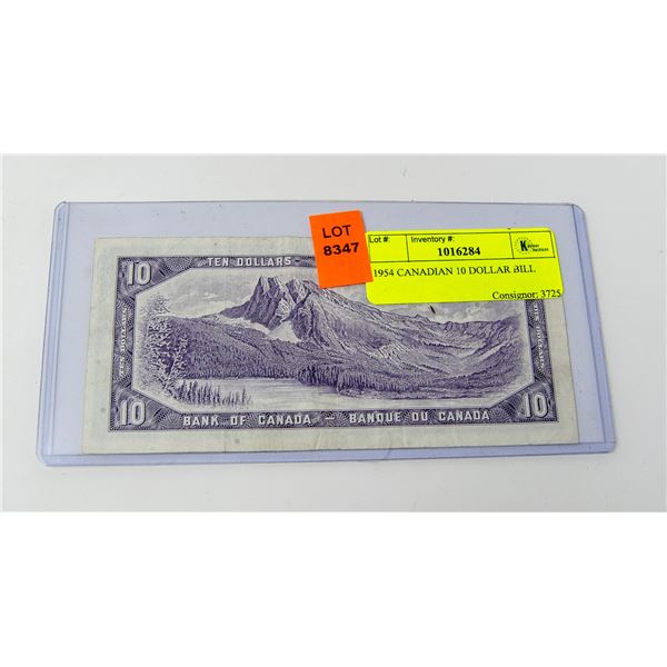 1954 CANADIAN 10 DOLLAR BILL