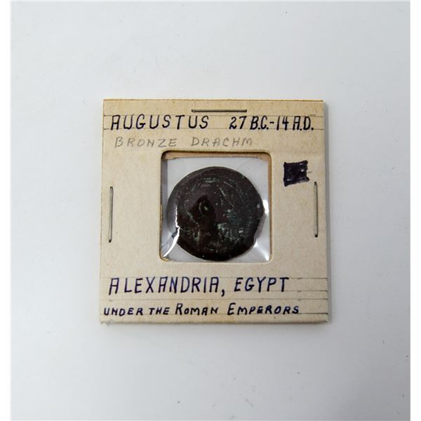 27BC-14AD ROMAN ALEXANDRIA EGYPT AUGUSTUS BRONZE C