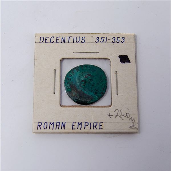 351-353CE ROMAN EMPIRE DECENTIUS BRONZE COIN
