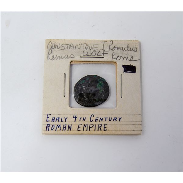 4TH CENTURY ROMAN CONSTANTINE ROMULUS REMUS WOLF C