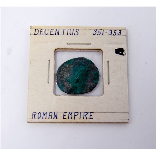 351-353CE ROMAN EMPIRE DECENTIUS BRONZE COIN