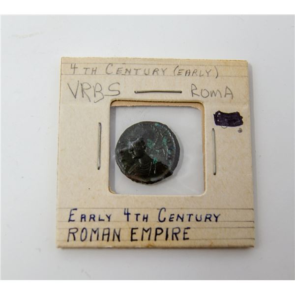 4TH CENTURY ROMA SHE WOLF BRONZE COIN