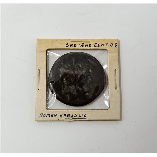 300-200BC ROMAN BRONZE SEMUNCIA COIN LARGE