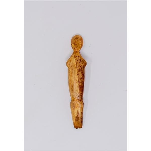ANTIQUE BONE CARVED INUIT FIGURAL CARVING
