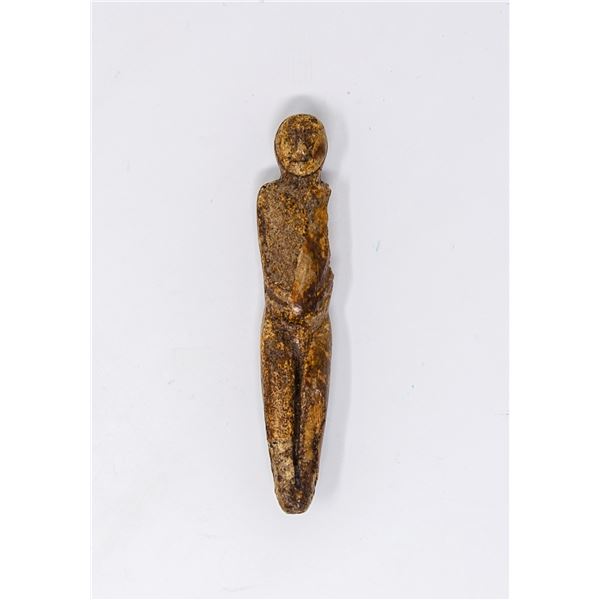 ANTIQUE BONE CARVED INUIT FIGURAL CARVING