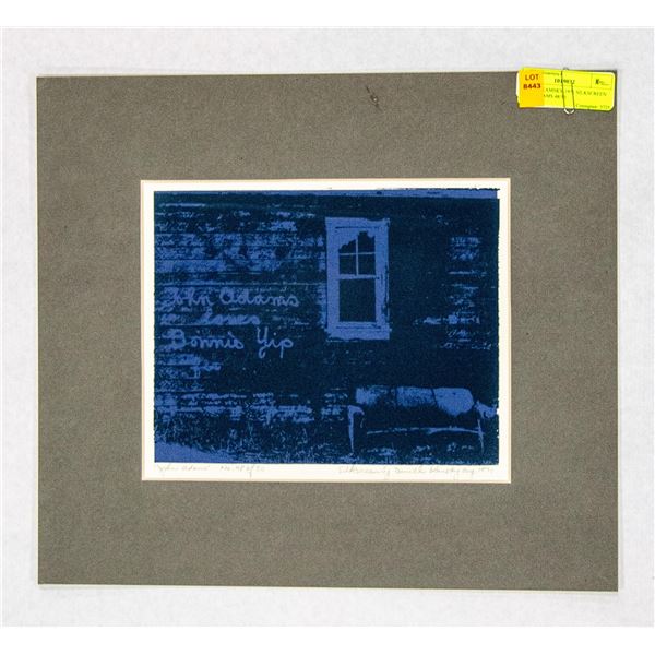 DANIEL KAMSKY 1971 SILKSCREEN JOHN ADAMS 48/50