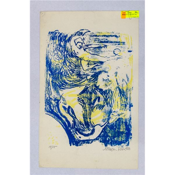 NORMAN RICH SILKSCREEN 1968 15/15