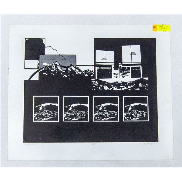 RICHARD FOULGAR LANDSCAPE 1 SERIGRAPH 1972 6/25