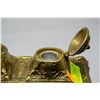 Image 3 : ORNATE BRASS DOUBLE WELL INK WELL DESK TOP SET