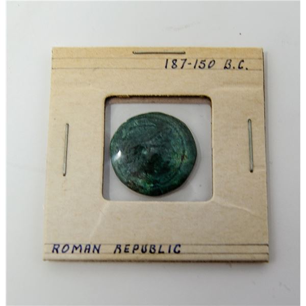 187-150BC ROMAN REPUBLIC BRONZE COIN
