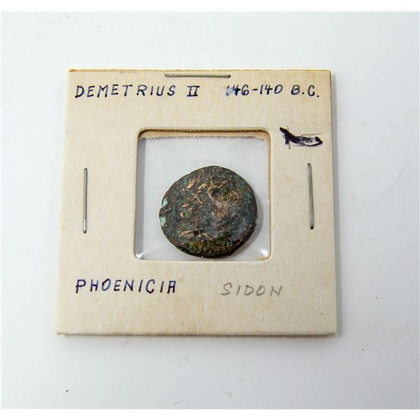 146-150BC DEMETRIUS 2 PHOENICIA BRONZE COIN