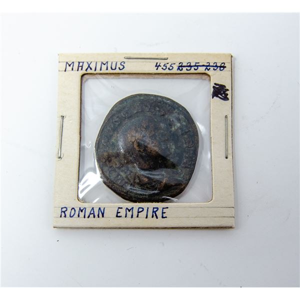 455AD MAXIMUS ROMAN EMPIRE BRONZE COIN LARGE