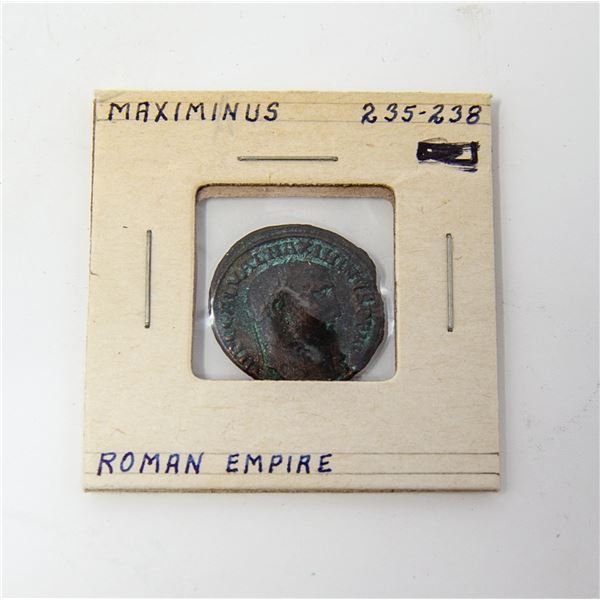 235-238AD MAXIMINUS ROMAN EMPIRE BRONZE COIN