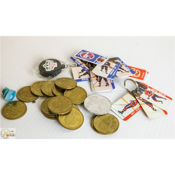 CONTAINER FULL OF 1988 OLYMPIC HOCKEY COINS