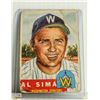 Image 1 : 1953 TOPPS BASEBALL AL SIMA CARD