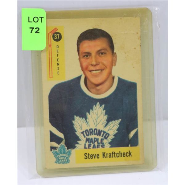 1958 PARKHURST HOCKEY CARD 37 STEVE KRAFTCHECK