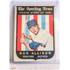 Image 1 : 1959 TOPPS BOB ALLISON ROOKIE CARD