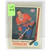Image 1 : 1969-70 CLAUDE PROVOST HOCKEY CARD 167
