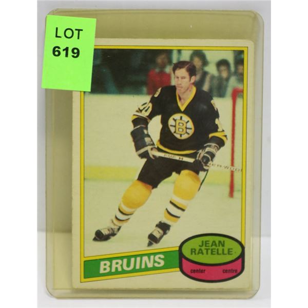 1980-81 OPC JEAN RATELLE HOCKEY CARD 6