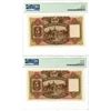 Image 2 : Hongkong & Shanghai Banking Corp, 1954 Sequential Issued Banknote Pair.