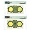 Image 2 : Central Bank of Ireland. 1976. Lot of 2 Sequential Issued Notes.