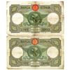 Image 2 : Banca d'Italia. 1938. Lot of 2 Issued Notes.