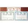 Image 1 : International Chemical & Nuclear Corp. Specimen Stock Certificate Trio, 1968